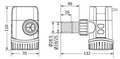 Fenékszivattyú 12V 70l/p