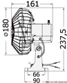 Ventillátor 12V 1 sebesség,TMC