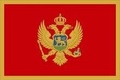 Zászló montenegro 30x45 kötős