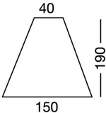 Lepedő háromszög, sötétkék A