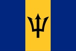 Zászló Barbados 30x45 Kötős